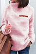 Margovil Winter Turtleneck Zipper Fuzzy Pullovers