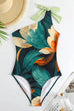Margovil Bow One Shoulder One-piece Swimsuit Ruffle Cover Up Skirt Printed Set