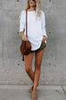 Margovil Long Sleeve Curve Hem Casual T-shirt